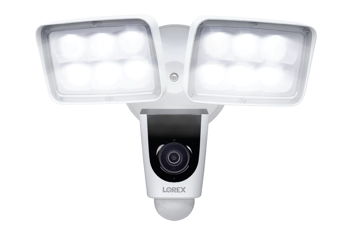 1080p Wi-Fi Floodlight Security Camera (32GB) - Amazon