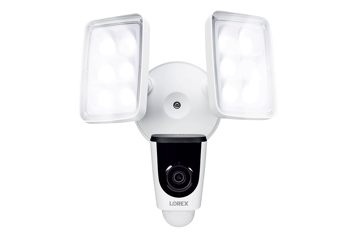 1080p Wi-Fi Floodlight Security Camera (32GB) - Amazon