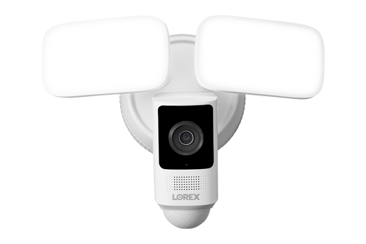 2K Wi-Fi Floodlight Security Camera (32GB, Cloud-Enabled) - Open Box